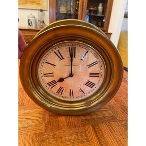 Vintage Howard Miller Brass Nautical  wall clock